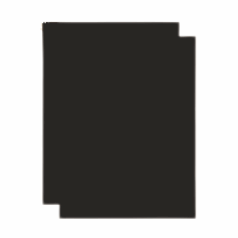 A solid black square centered on a plain white background