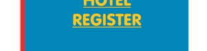 The Champ Hotel Register 18x23