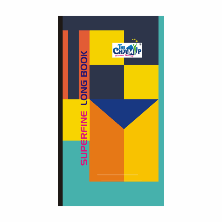 A book featuring a blue and yellow cover, showcasing a vibrant and eye-catching design