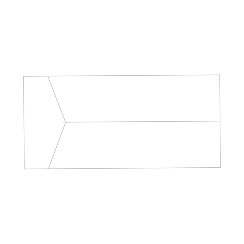 A white paper featuring a simple line drawing of a rectangle in the center A white paper featuring a simple line drawing of a rectangle in the center