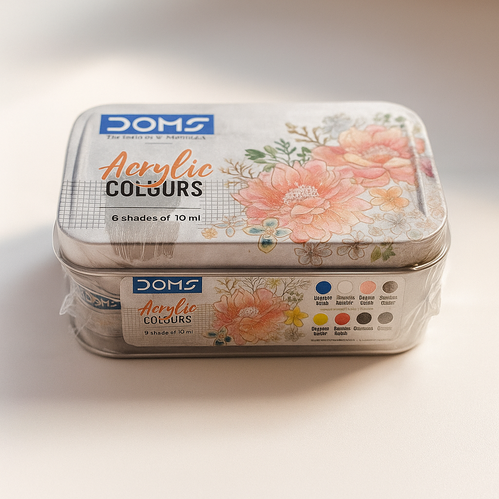 Acrylic Color 6 Shade (2) DOMS Acrylic Colours